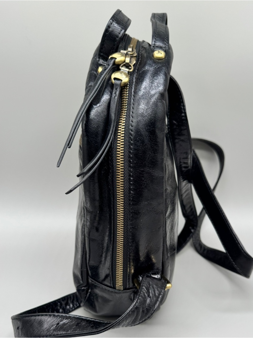 Hobo International Hogan Classic Black Mini Leather Backpack - Picture 5 of 9